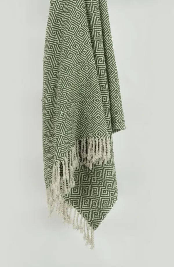 Diamond Green  Throw