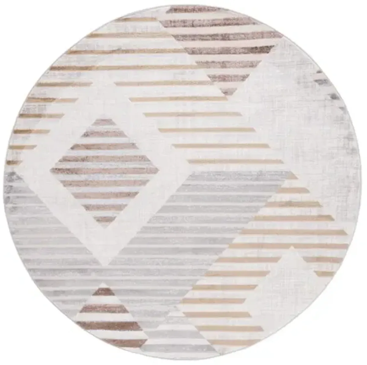 PALMA 328 Grey 6'-7' X 6'-7' Round Round Rug