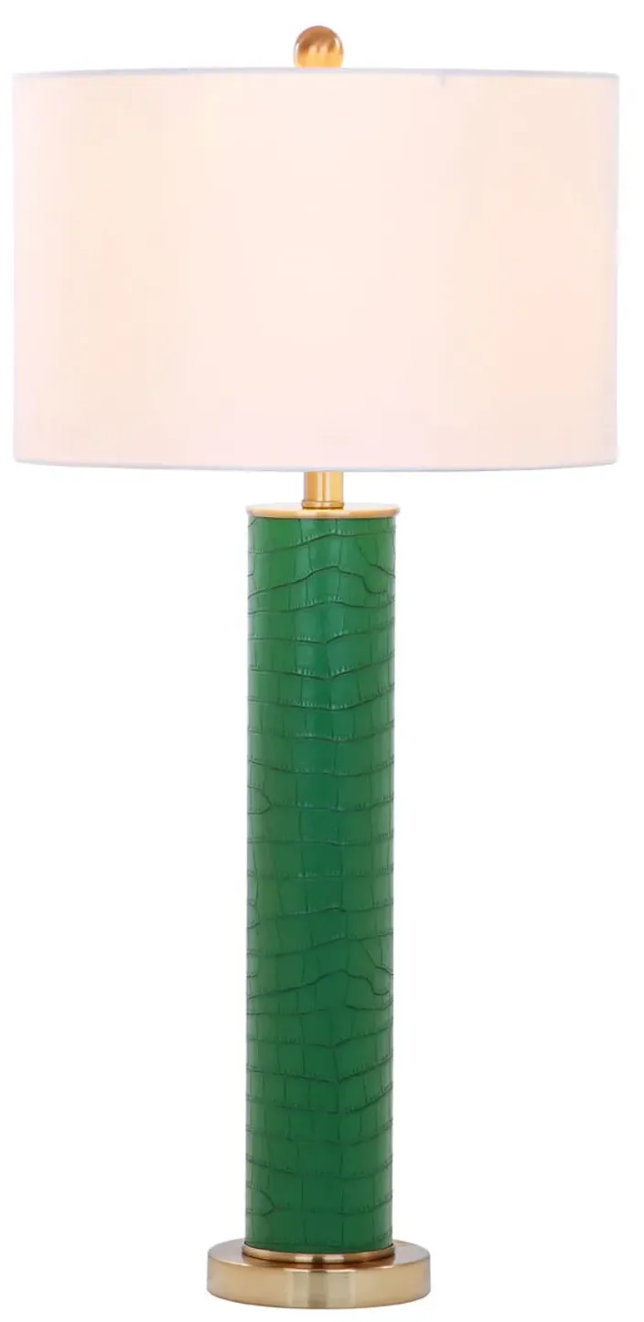 Ollie 31.5-Inch H Faux Alligator Table Lamp - Set of 2