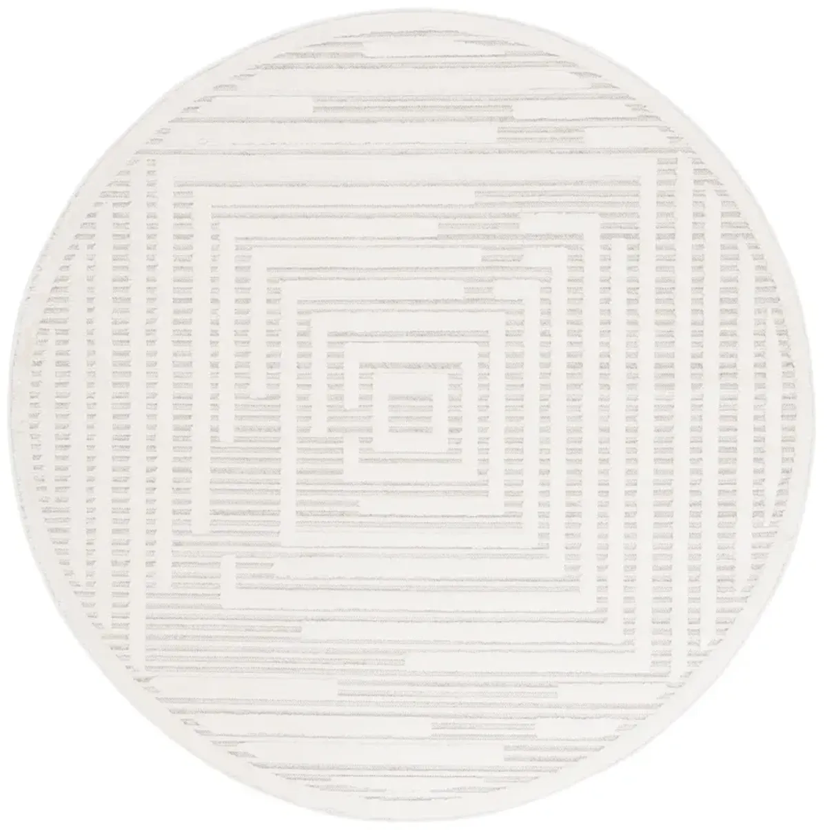 ELMHURST 570 IVORY  6'-7' x 6'-7' Round Round Rug