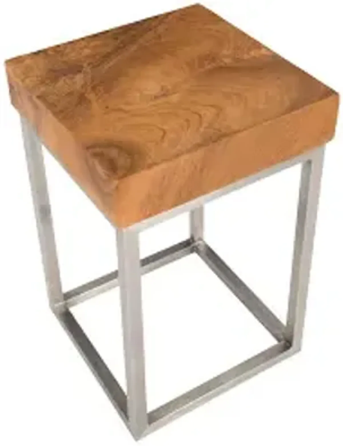 teak puzzle side table,  sm