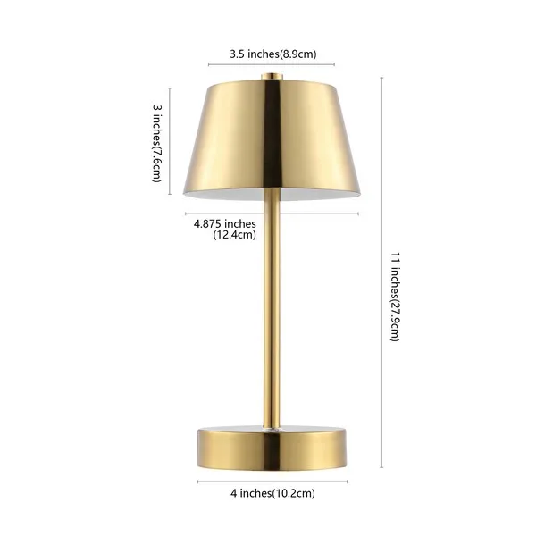 LAITA, 11 INCH, BRASS, IRON, RECHARGEABLE LED TABLE LAMP?