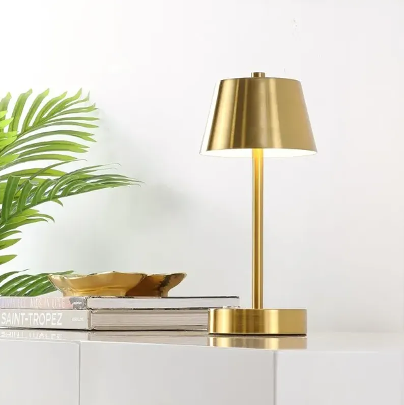 LAITA, 11 INCH, BRASS, IRON, RECHARGEABLE LED TABLE LAMP?