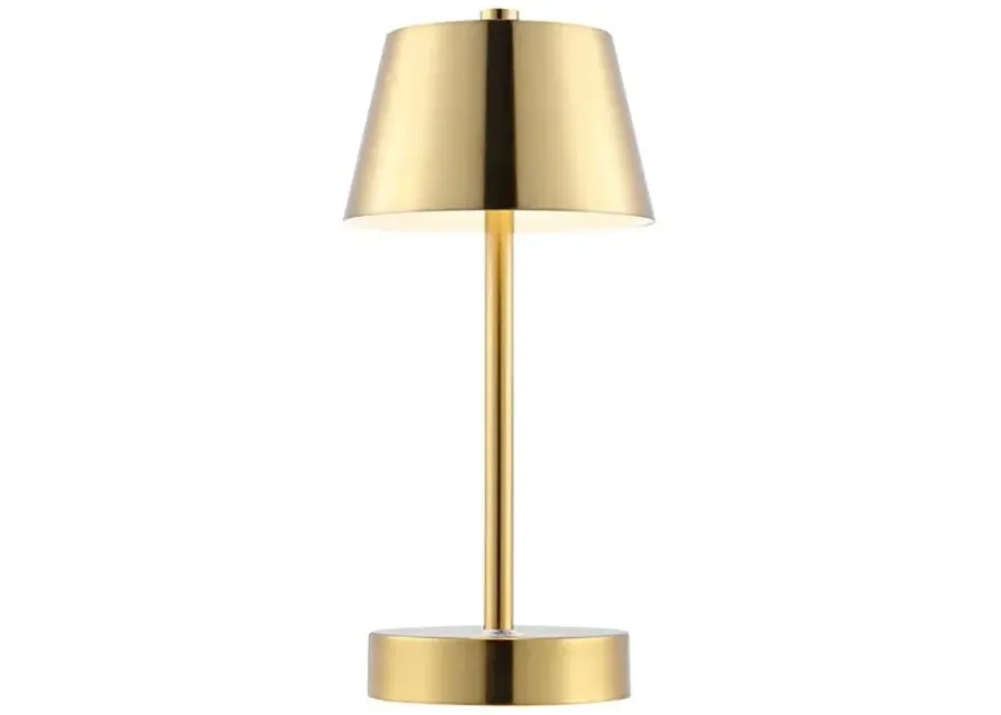 LAITA, 11 INCH, BRASS, IRON, RECHARGEABLE LED TABLE LAMP?