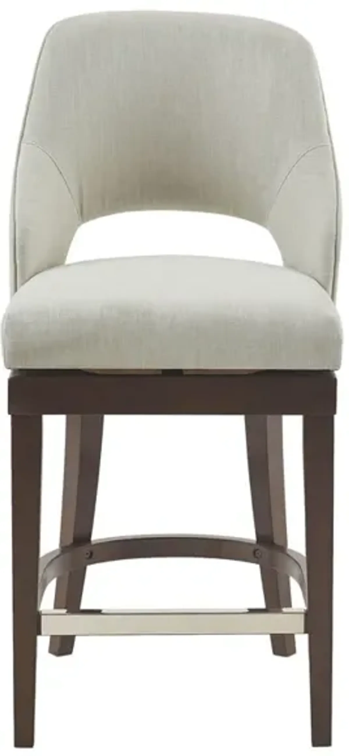 Madison Park Jillian Cream Counter Stool with Swivel Seat