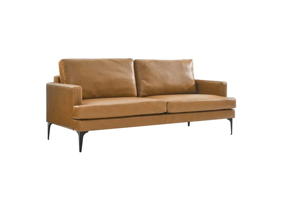 Evermore Vegan Leather Sofa