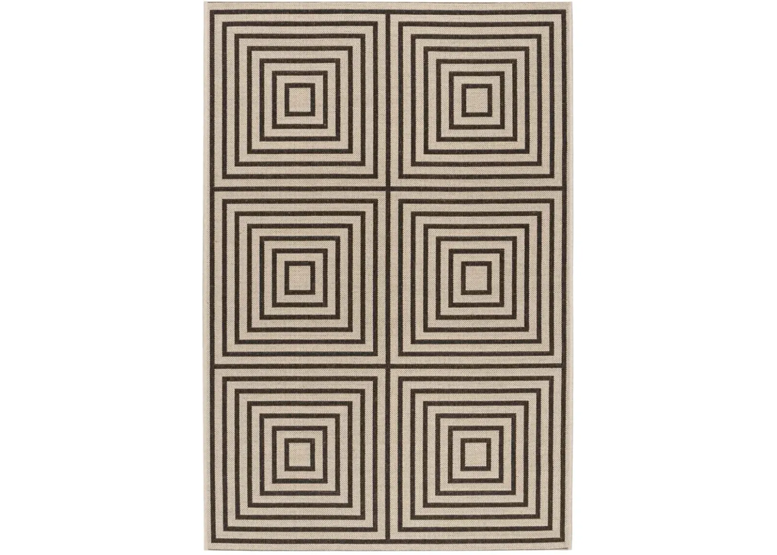 BEACH HOUSE 123 Brown 2'-2' X 4' Accent Rug