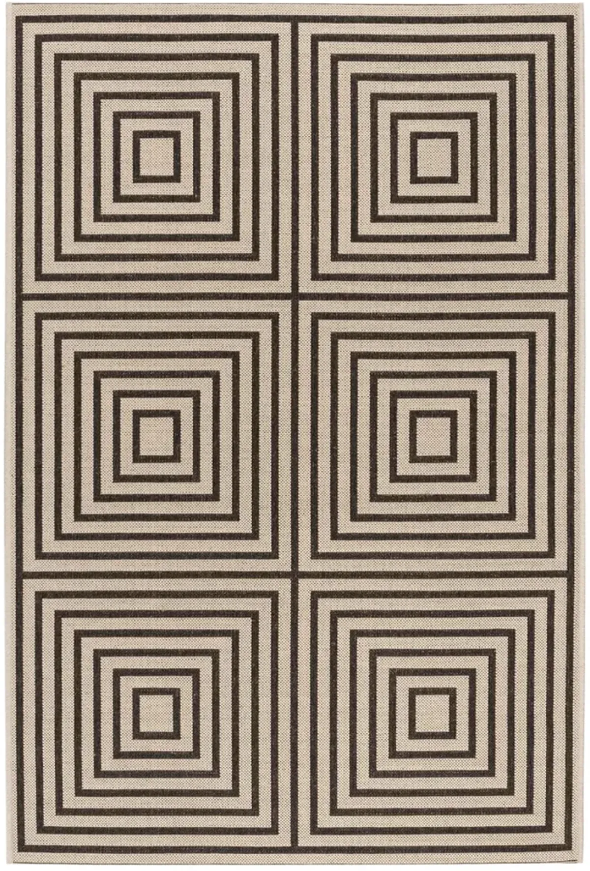 BEACH HOUSE 123 Brown 2'-2' X 4' Accent Rug