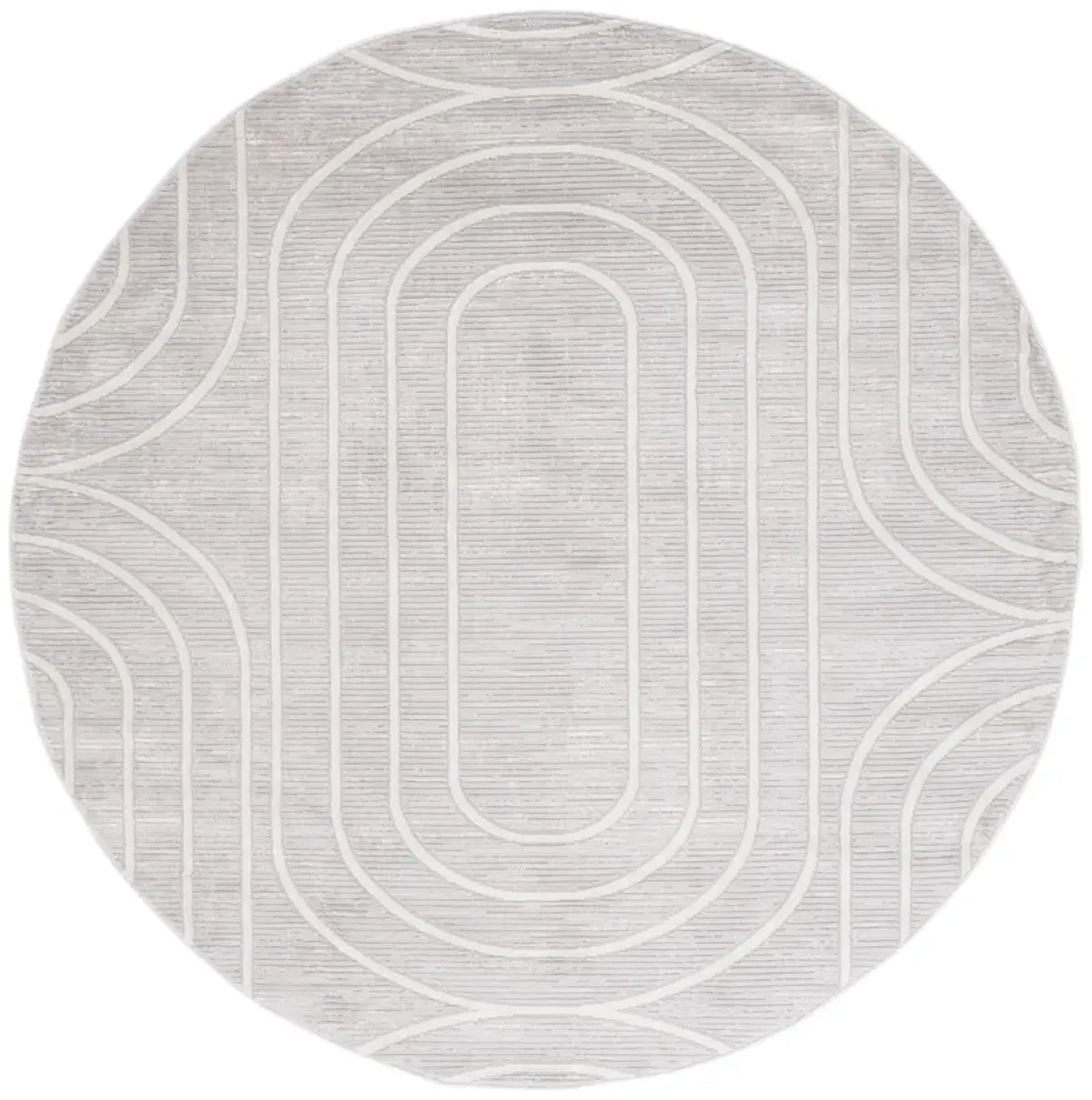 ARCHWAY 808 GREY  6'-7' X 6'-7' Round Round Rug