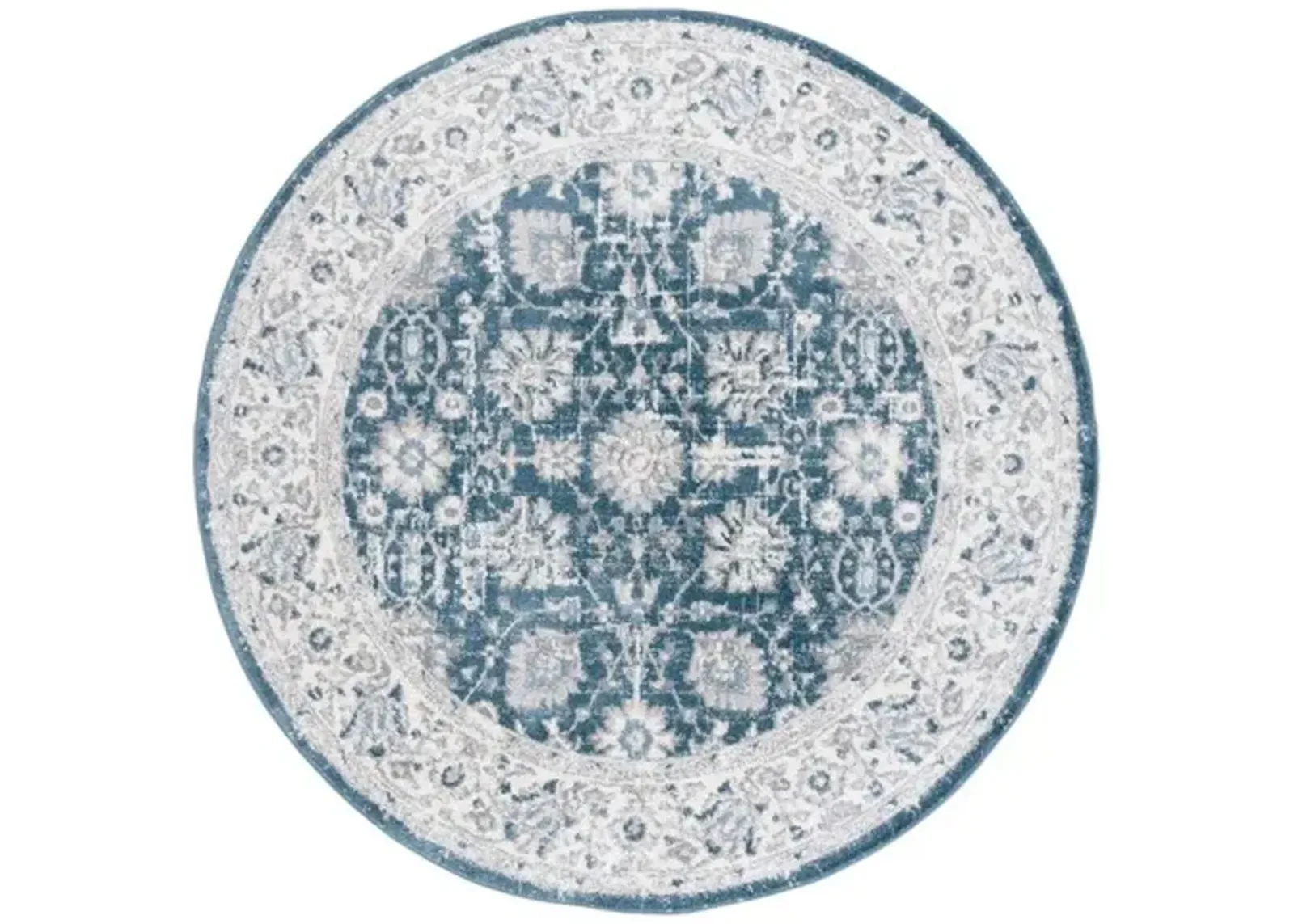 LAYLA 101 Blue  6'-7' X 6'-7' Round Round Rug