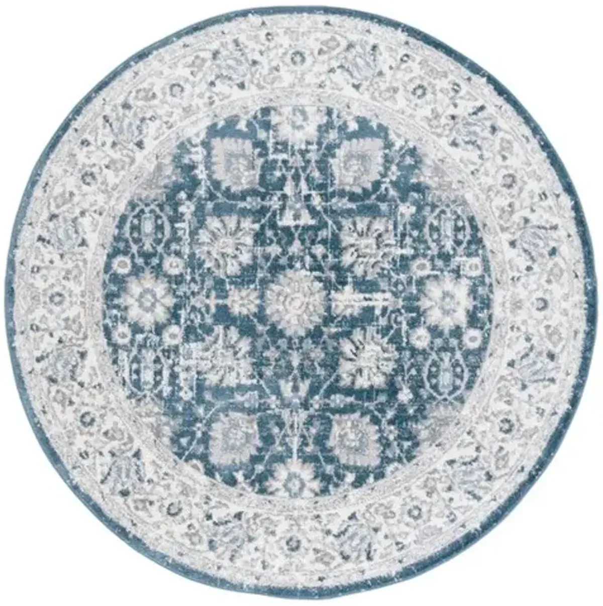 LAYLA 101 Blue  6'-7' X 6'-7' Round Round Rug