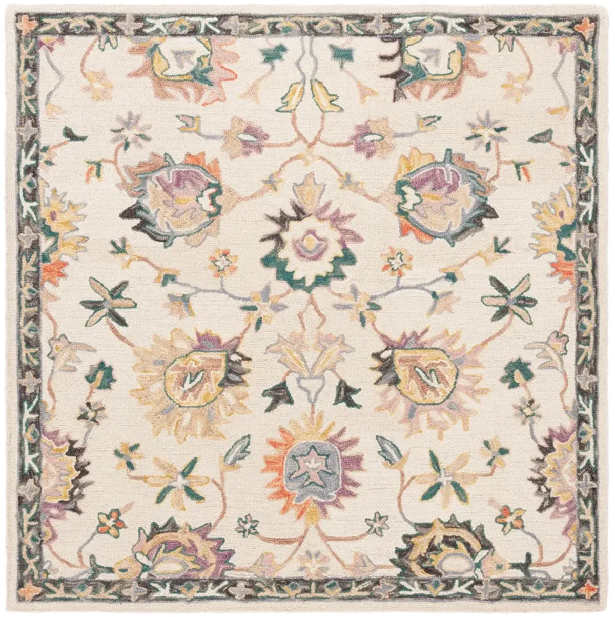 BLOSSOM Hand Tufted 6' x 6' Square area rug