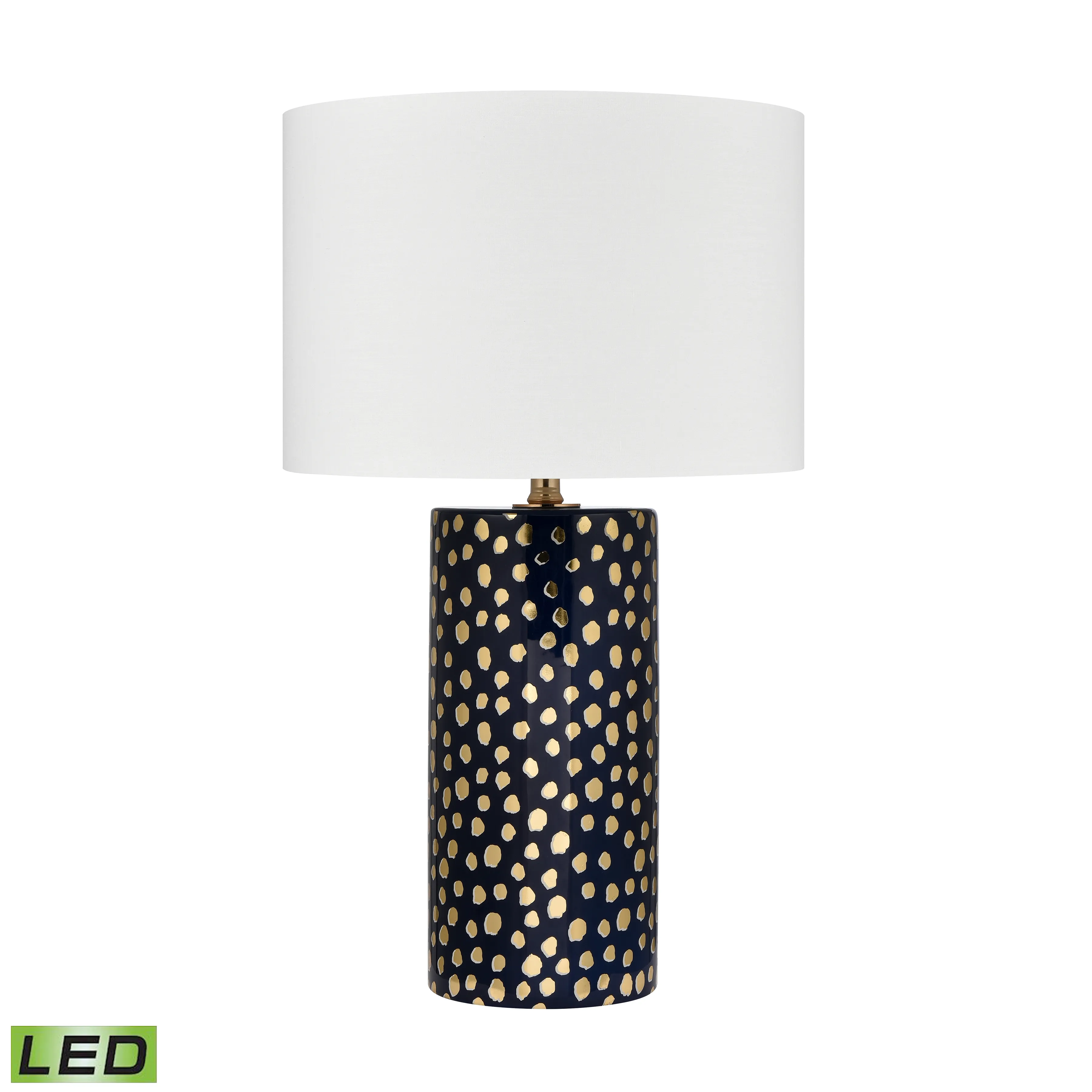 Signe 26'' High 1-Light Table Lamp - Navy - Includes LED Bulb