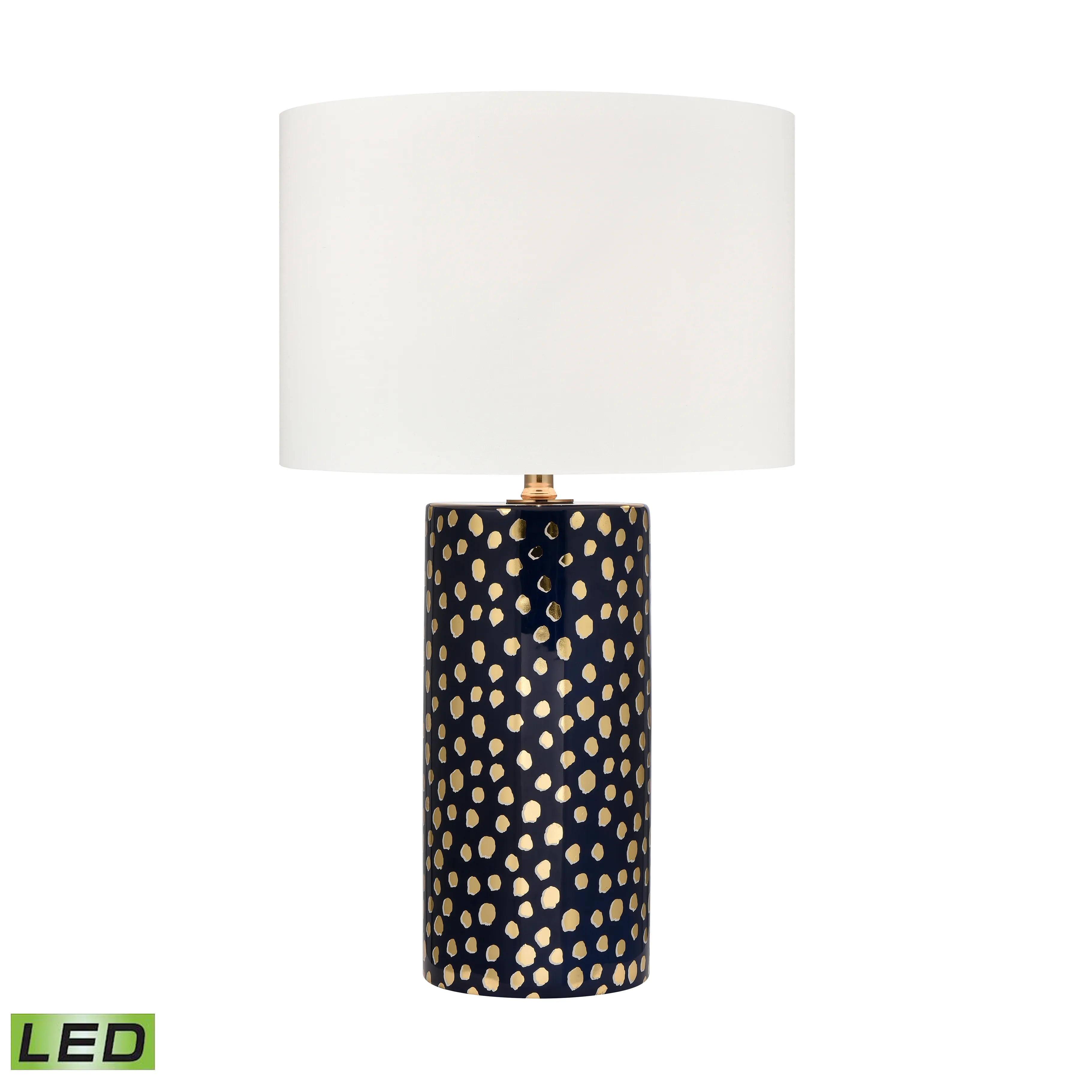 Signe 26'' High 1-Light Table Lamp - Navy - Includes LED Bulb