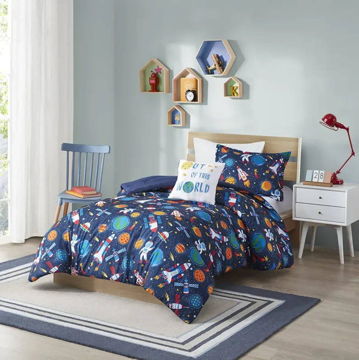 Mi Zone Kids Jason Multi Outer Space Comforter Set