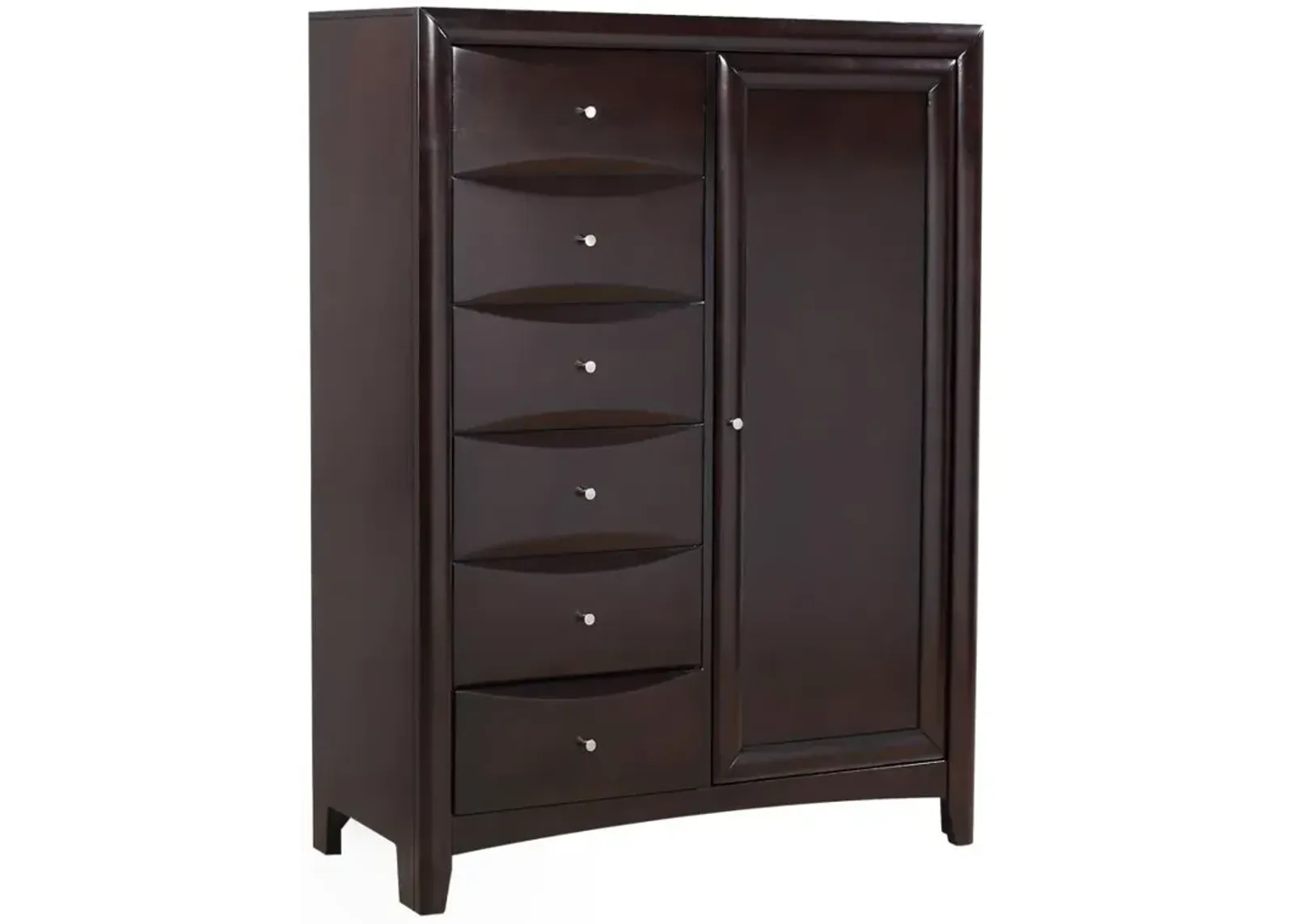 Phoenix 6-drawer Door Chest Deep Cappuccino