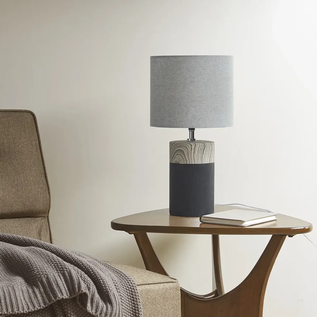 510 Design Nicolo Black Textured Ceramic Table Lamp