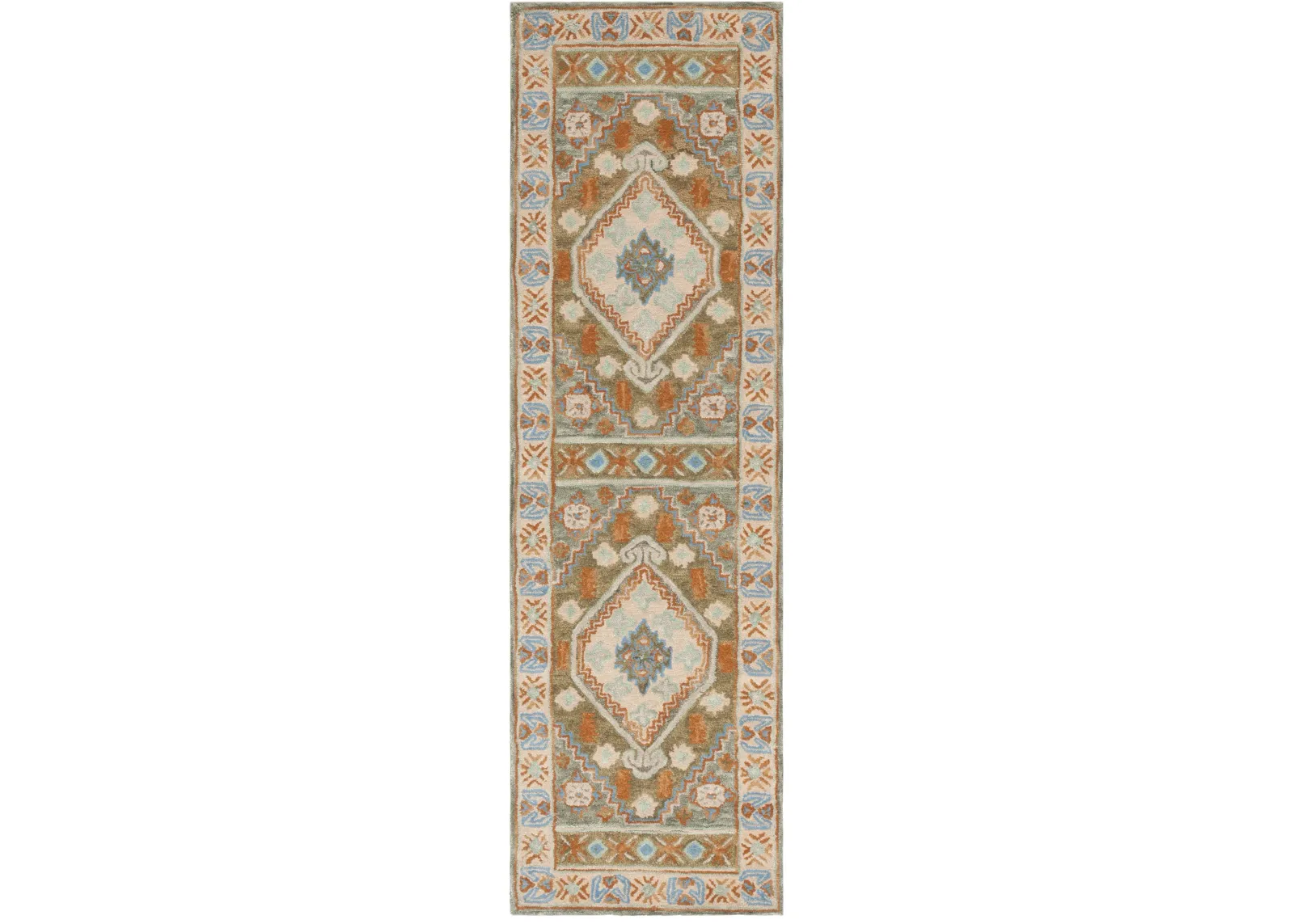 HERITAGE 226 IVORY  2'-3' x 8' Runner Rug