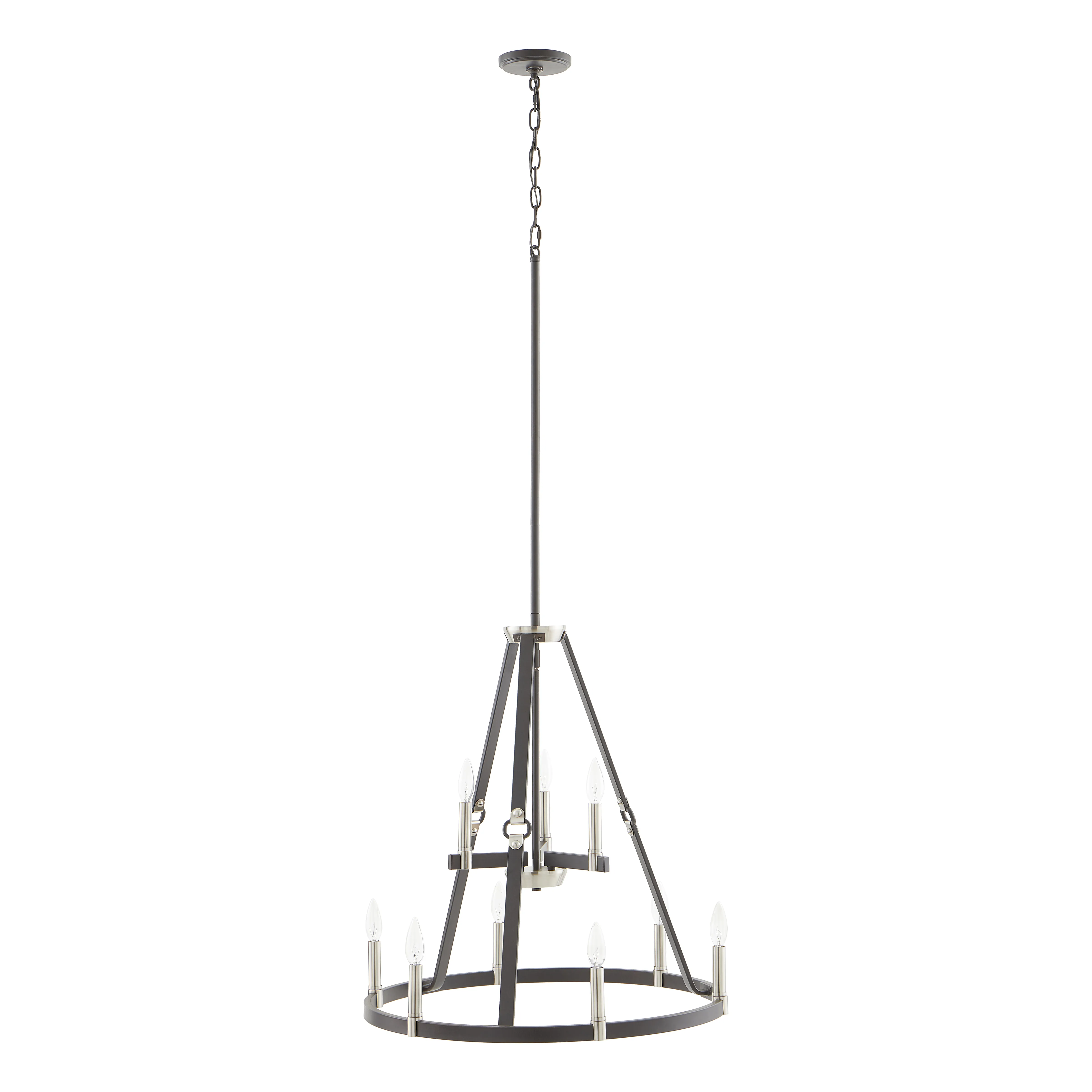 Armstrong Grove 25" Wide 9-Light Chandelier - Espresso