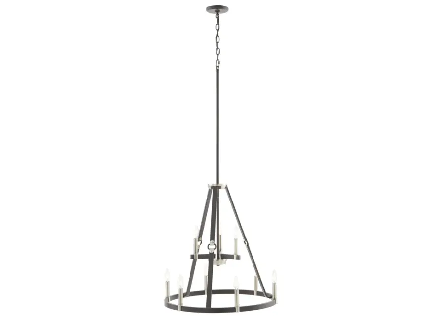 Armstrong Grove 25" Wide 9-Light Chandelier - Espresso