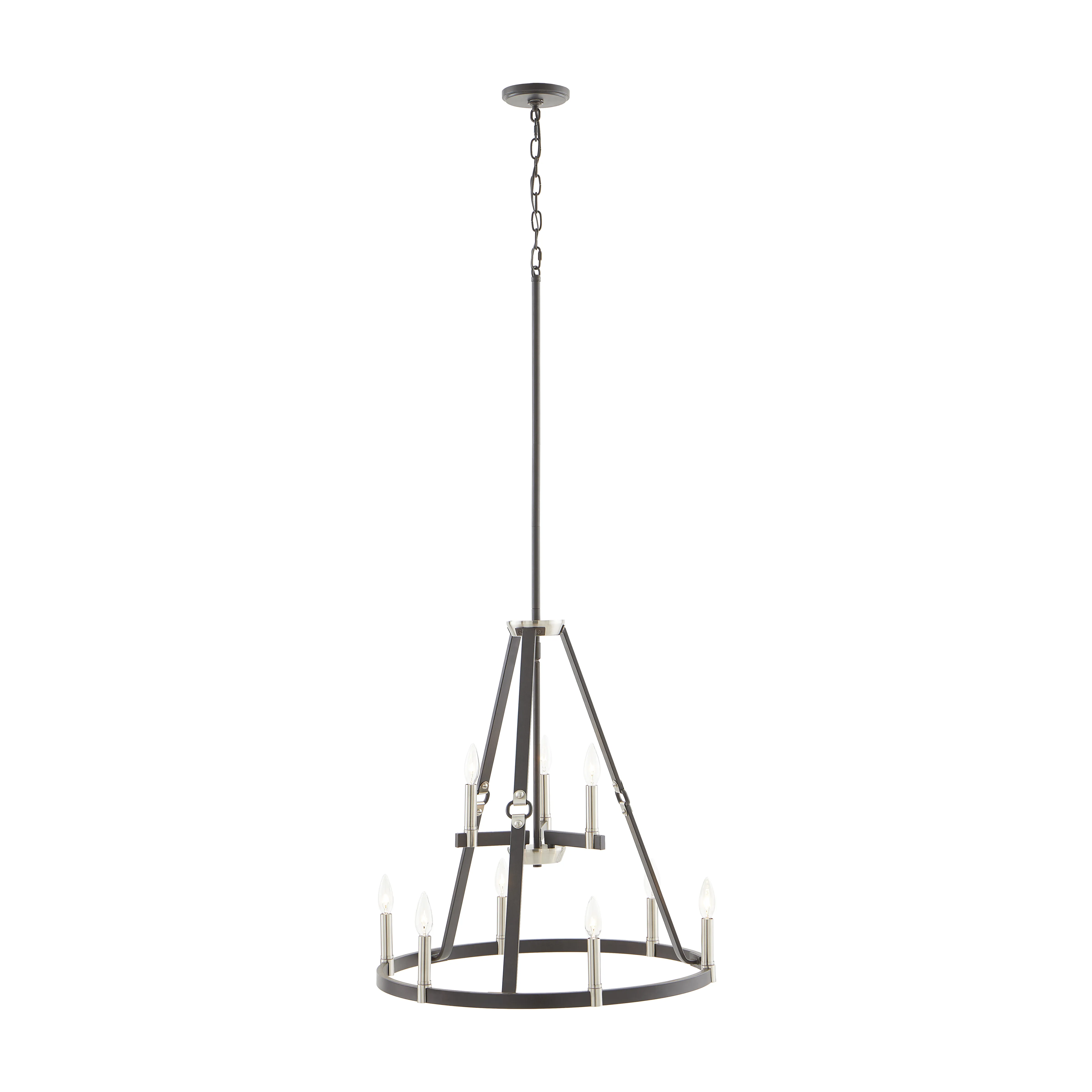 Armstrong Grove 25" Wide 9-Light Chandelier - Espresso