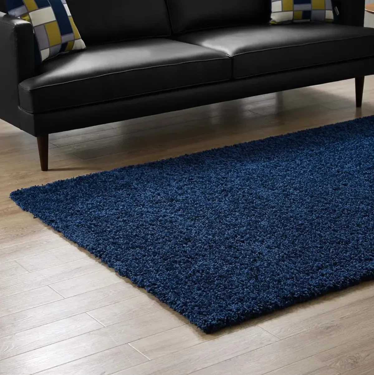 Enyssa Solid 5x8 Shag Area Rug