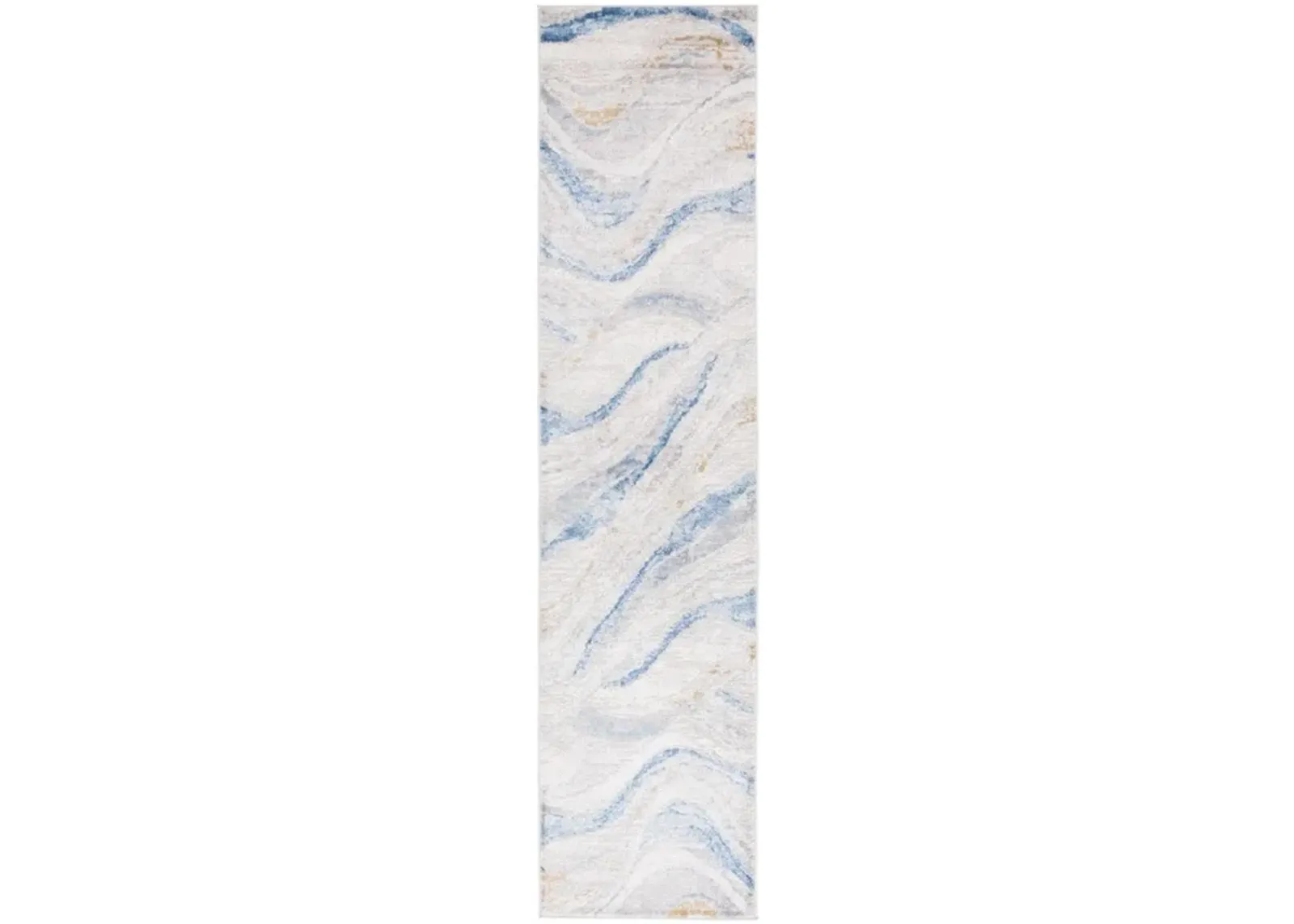 PALMA 334 Blue 2'-2' X 9' Runner Rug