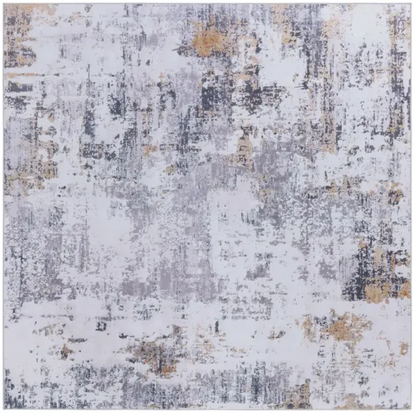 TACOMA 863 M/W S/R GREY  4' x 4' Square Square Rug