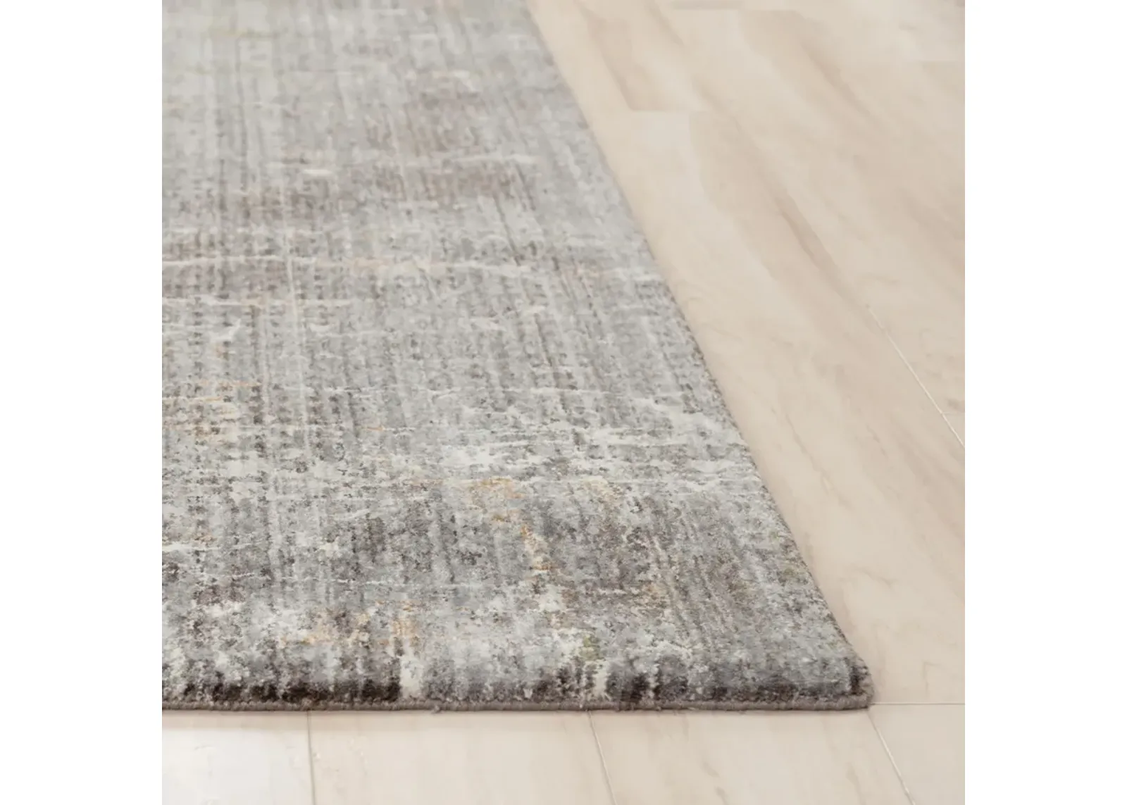 Ankara Gray Abstract Recycled Polyester 2'6" x 8' Runner Rug