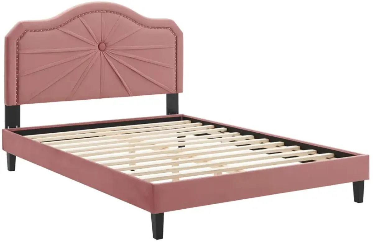 Portia Performance Velvet King Platform Bed