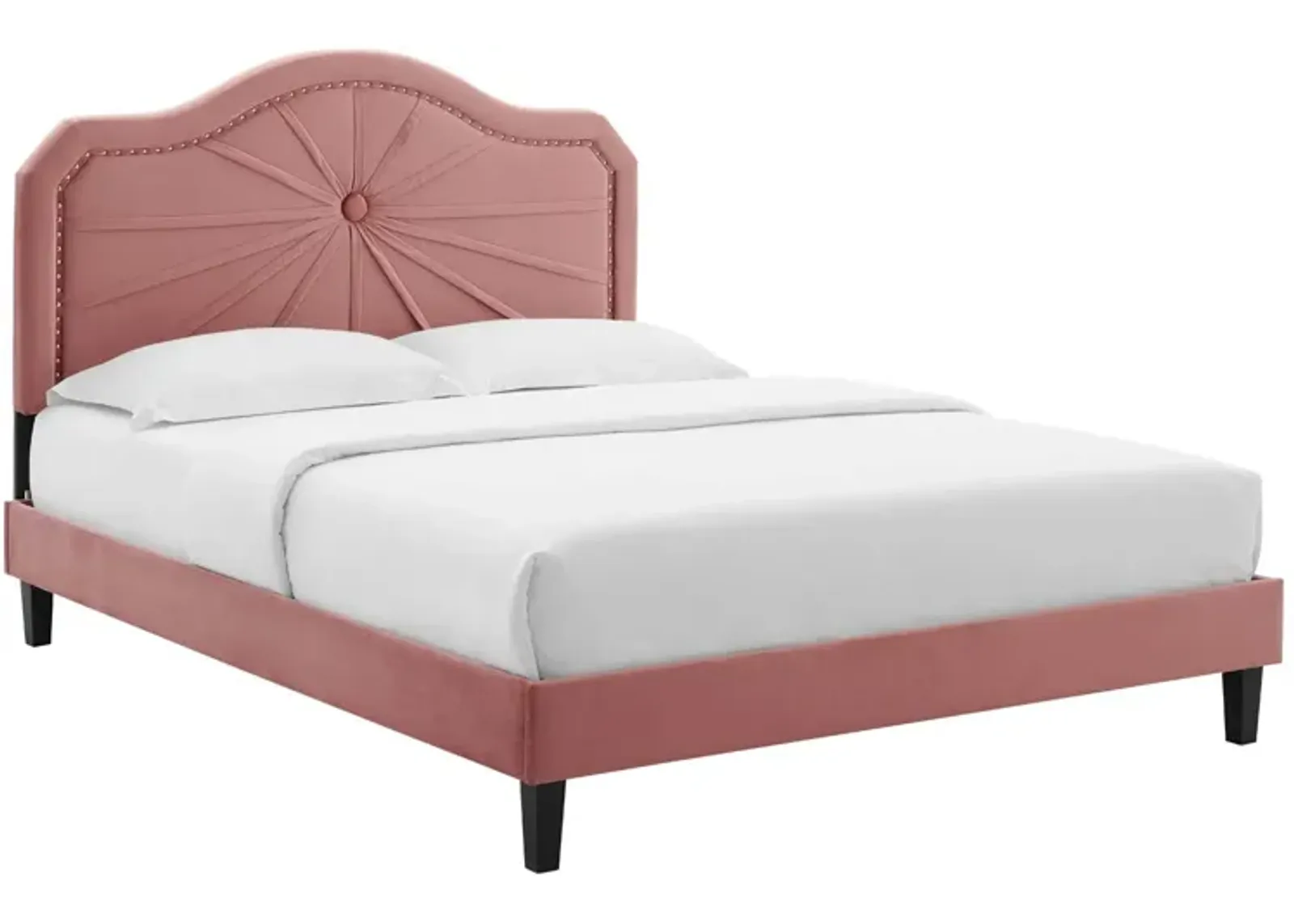 Portia Performance Velvet King Platform Bed