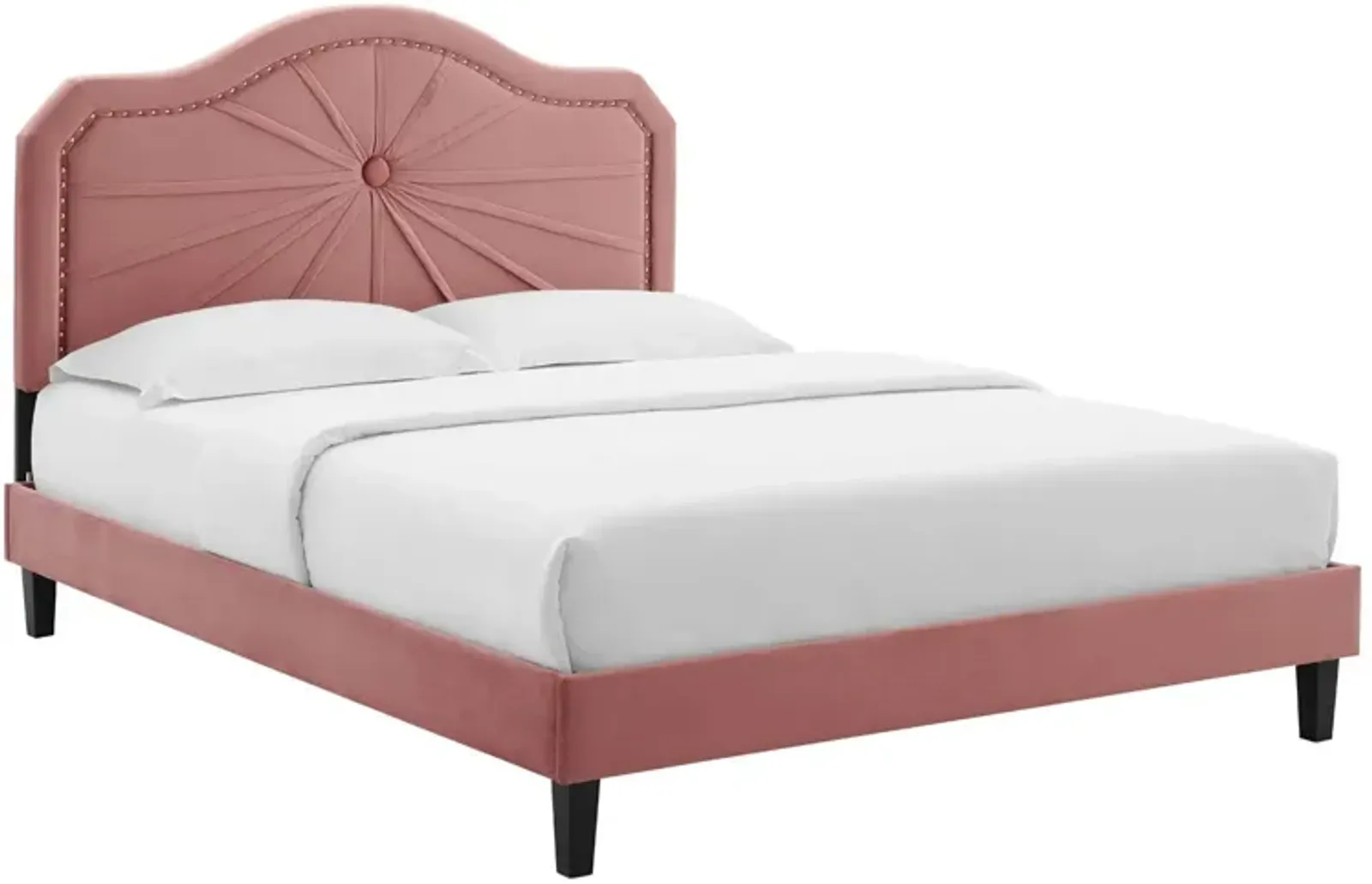 Portia Performance Velvet King Platform Bed