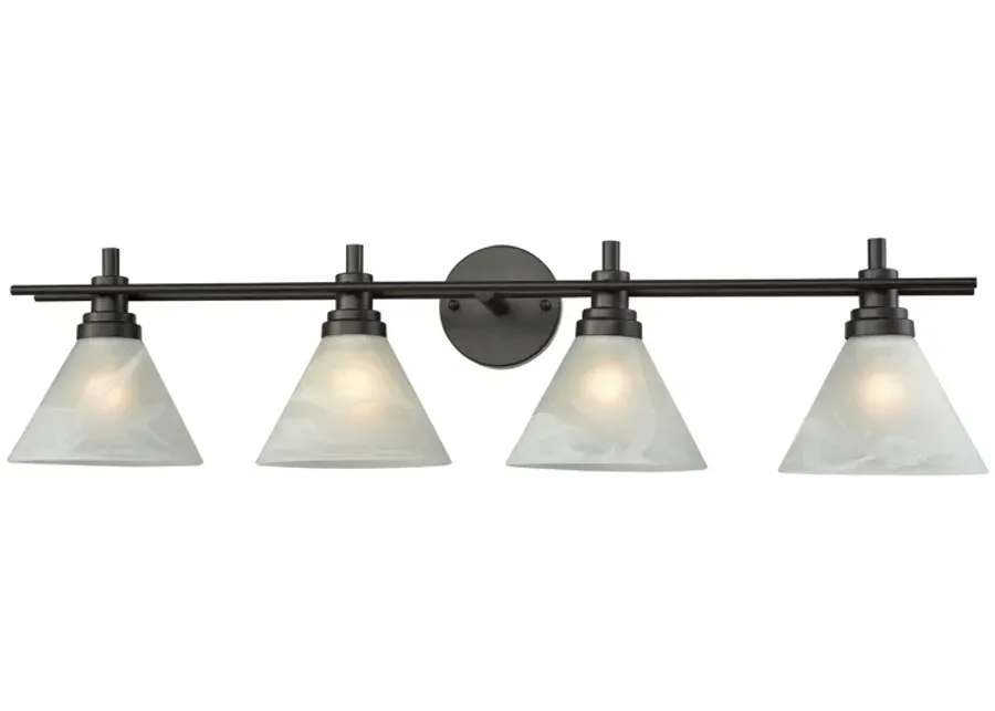 Pemberton 36" Wide 4-Light Vanity Light - Oil Rubbed Bronze