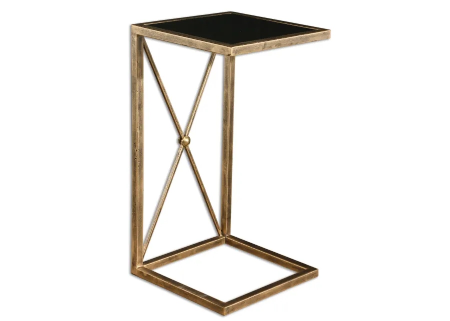 Zafina Gold Accent Table