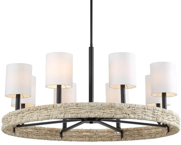 Faiyam 8 Light Rattan Chandelier