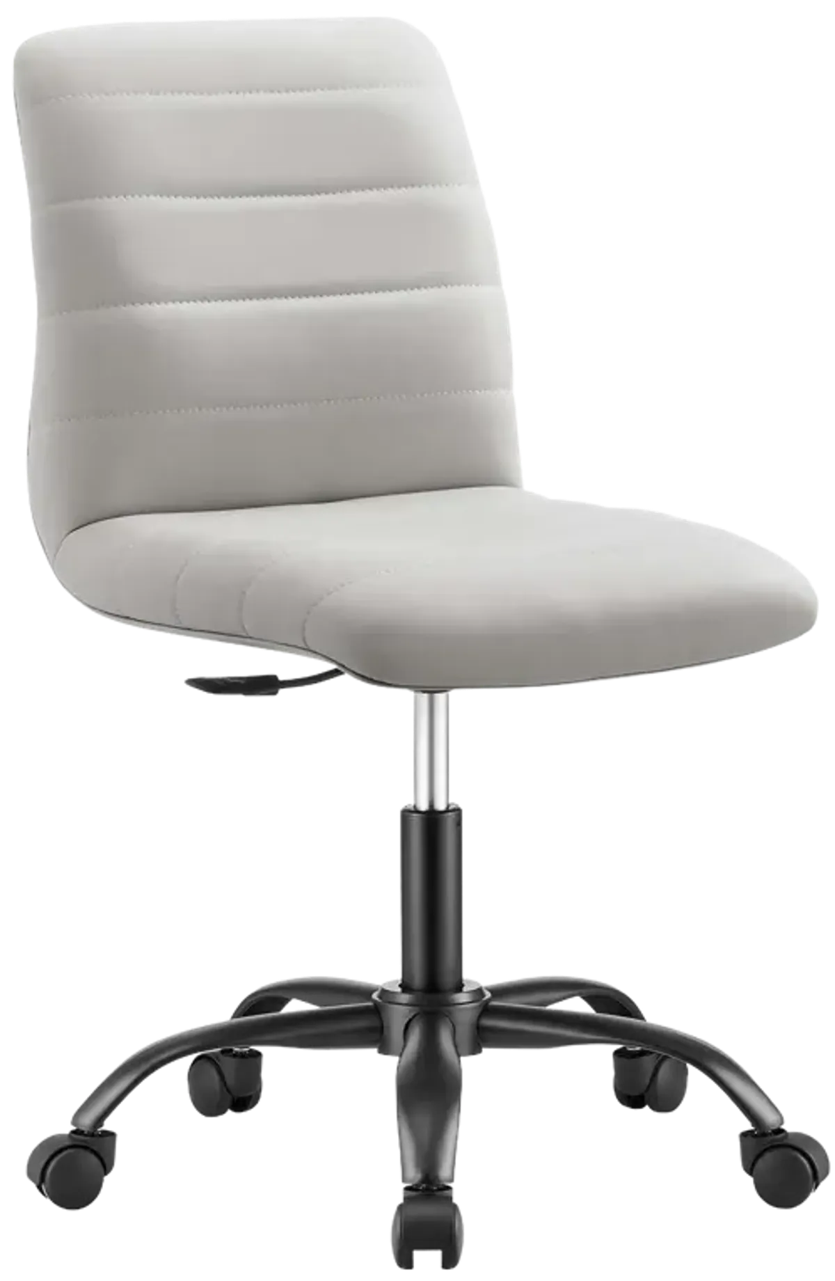 Ripple Armless Vegan Leather Office Chair