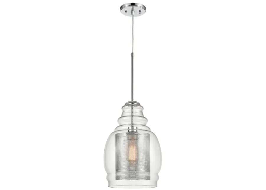 Herndon 11" Wide 1-Light Pendant - Polished Chrome