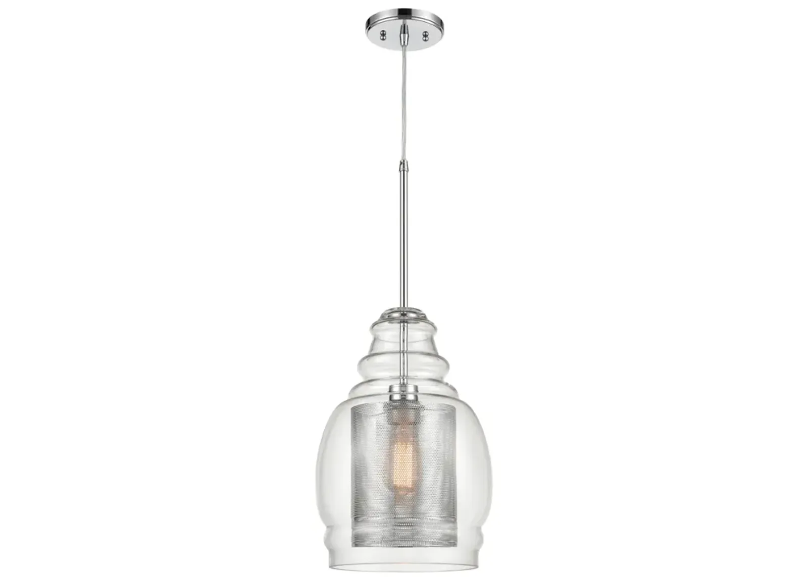 Herndon 11" Wide 1-Light Pendant - Polished Chrome