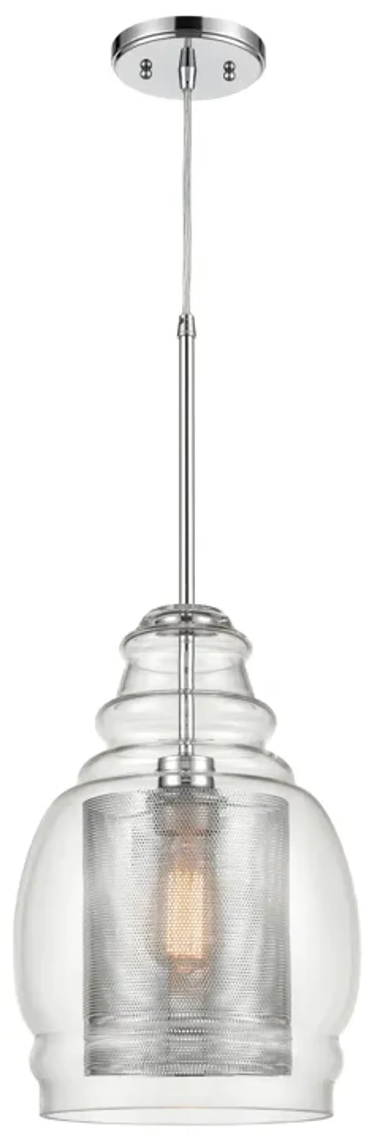 Herndon 11" Wide 1-Light Pendant - Polished Chrome