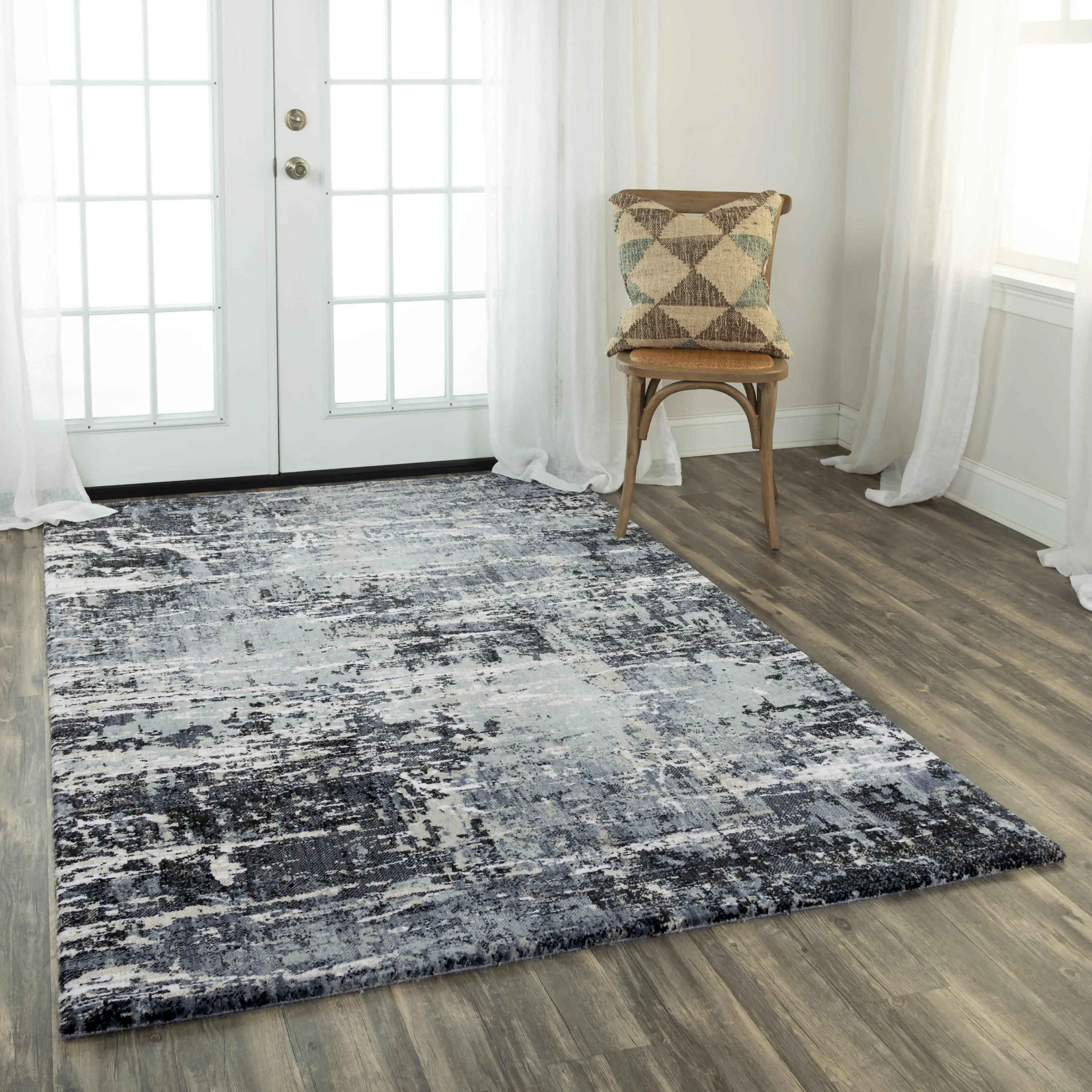 Elite Gray  Recycled Polyester 8' x 10' Rectangle Rug