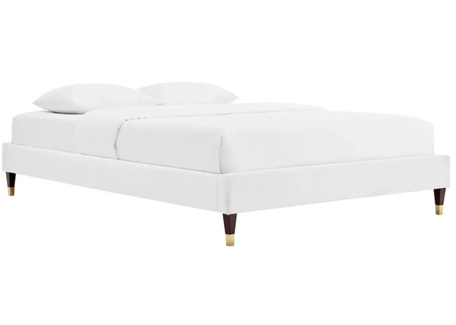 Harlow Full Performance Velvet Platform Bed Frame