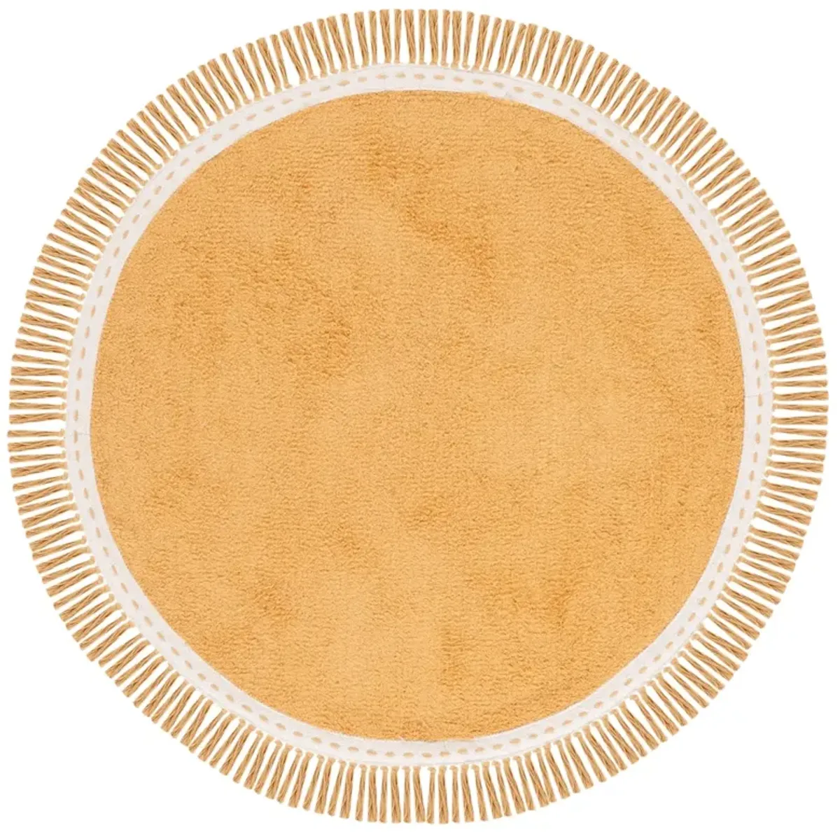 EASY CARE 204 YELLOW  8' x 8' Round Round Rug