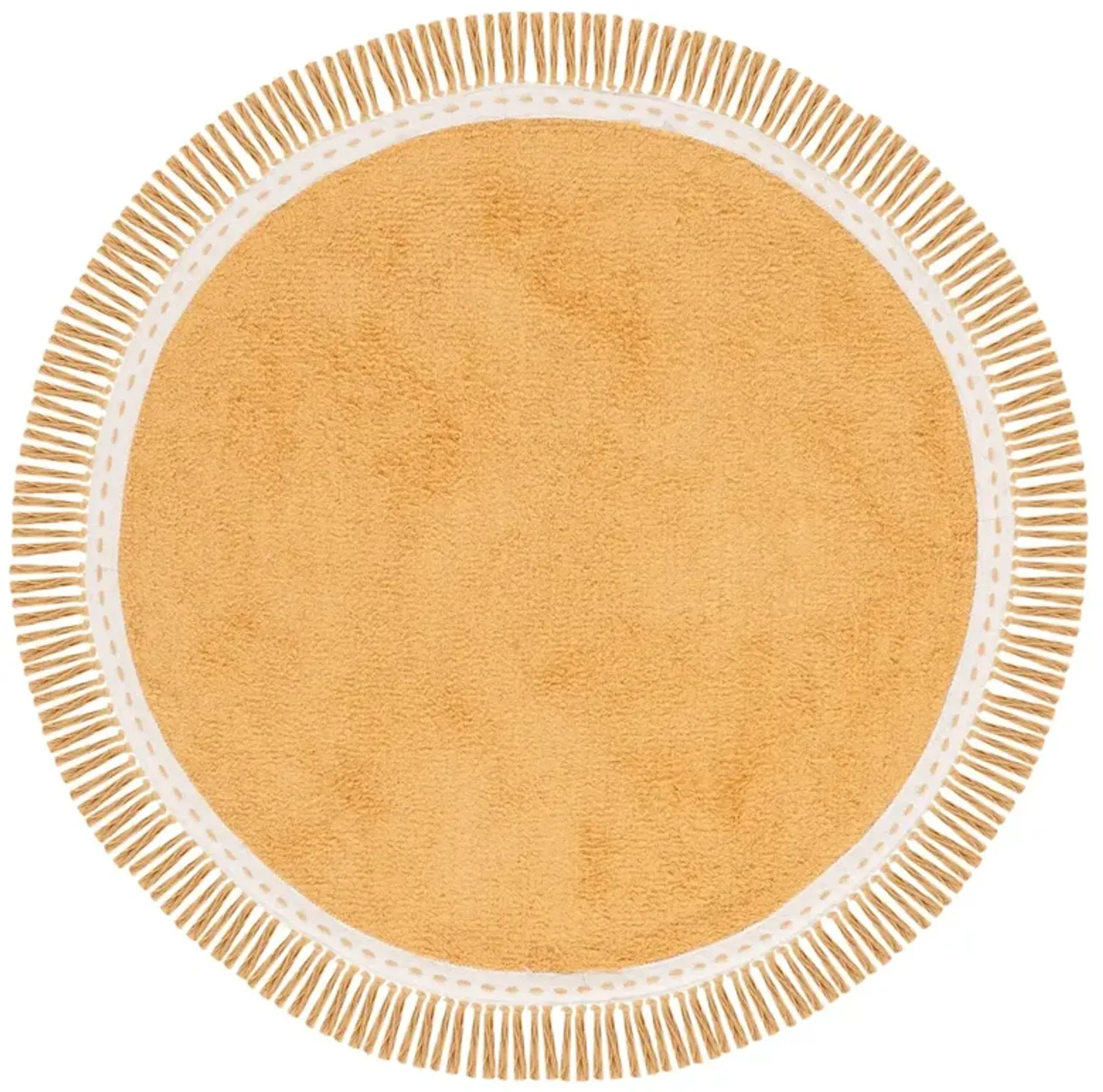 EASY CARE 204 YELLOW  8' x 8' Round Round Rug