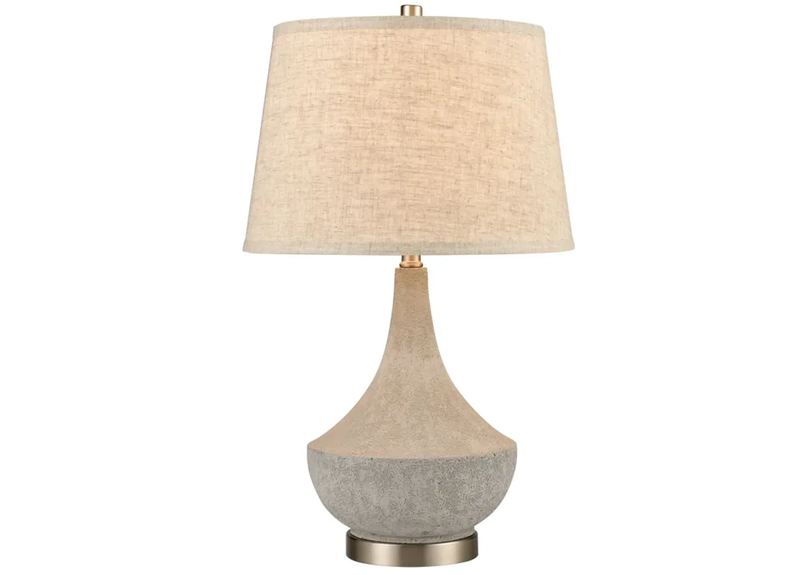 Wendover 25'' High 1-Light Table Lamp - Polished Concrete - Includes LED Bulb