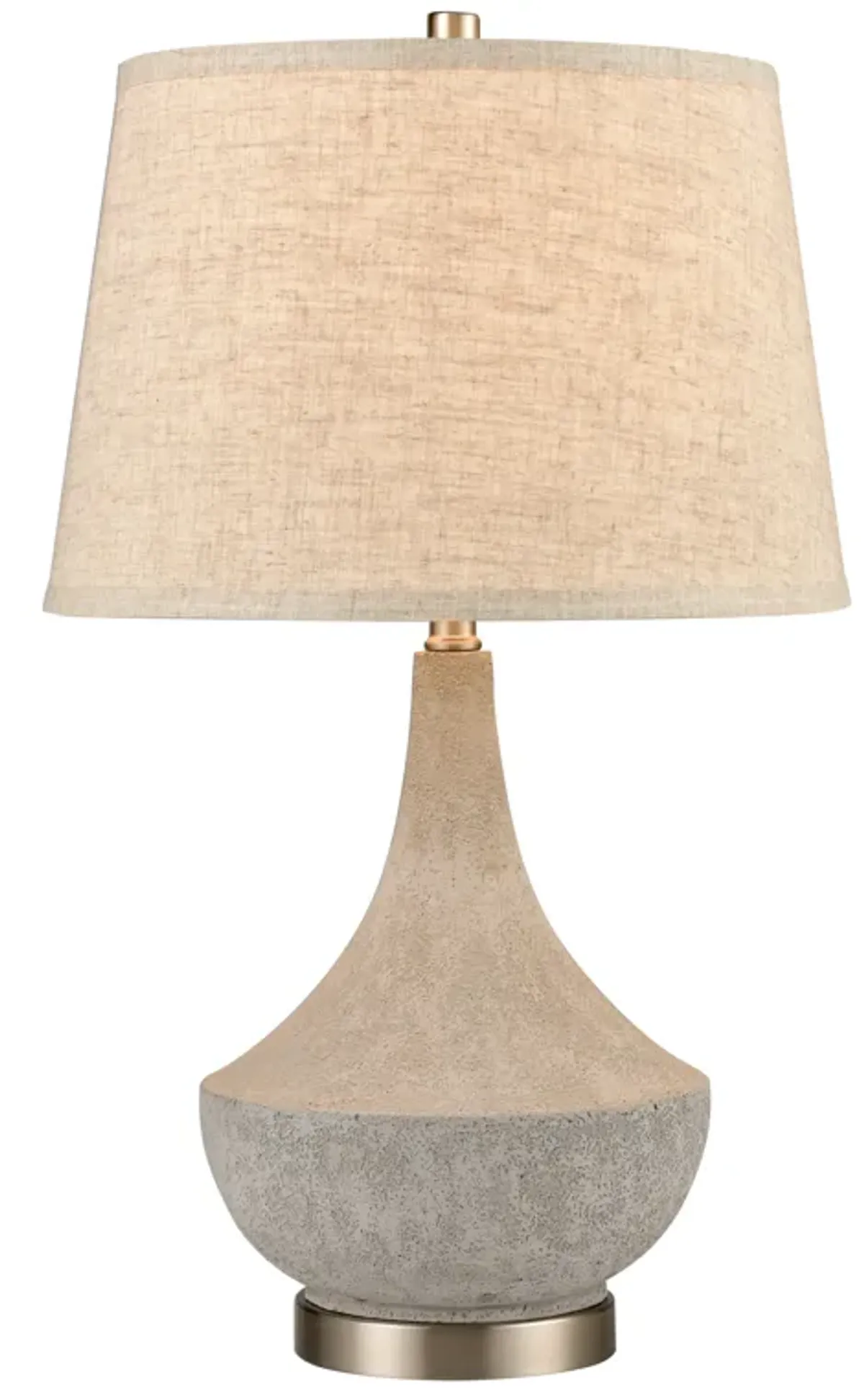 Wendover 25'' High 1-Light Table Lamp - Polished Concrete - Includes LED Bulb