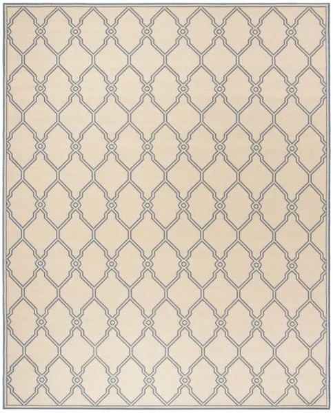 LINDEN 124 Collection LND124N-8 Cream / Blue 8' X 10'