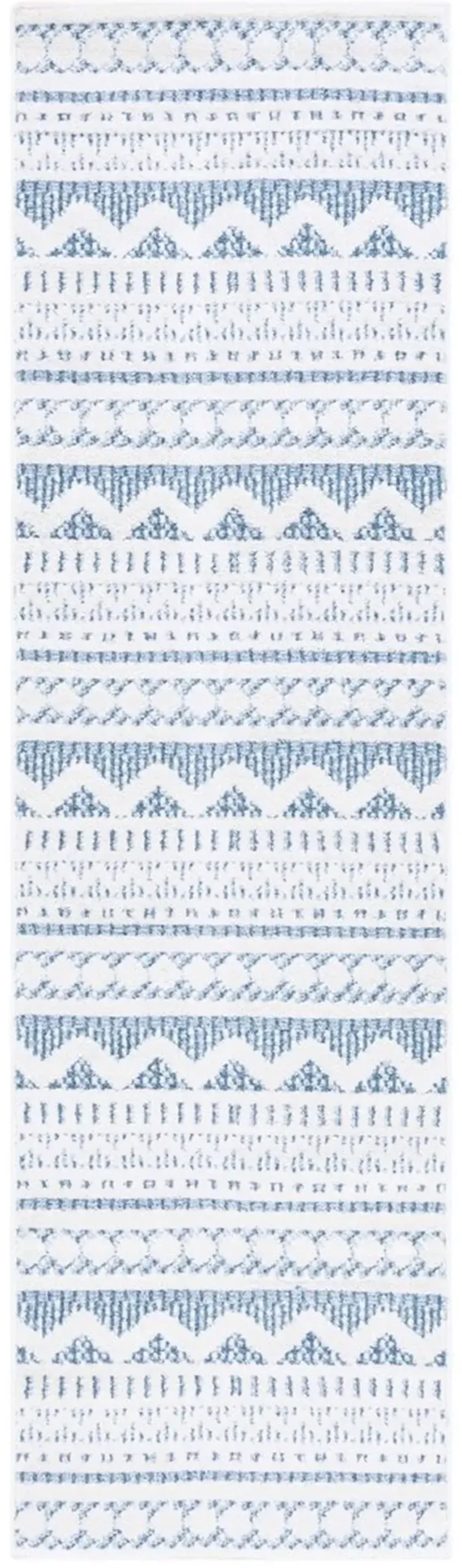 ALAMO 716 Blue 2'-2' X 8' Runner Rug