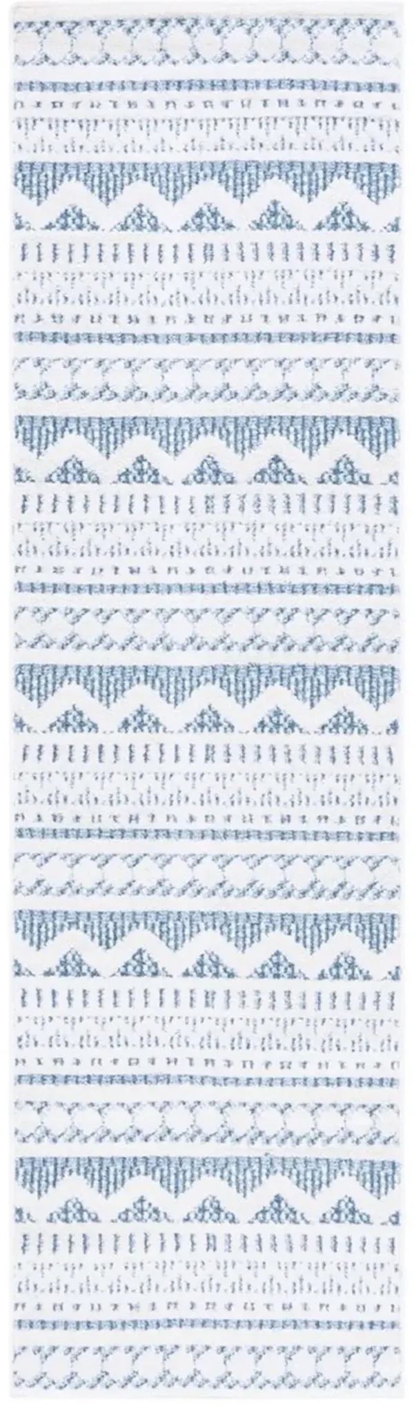 ALAMO 716 Blue 2'-2' X 8' Runner Rug