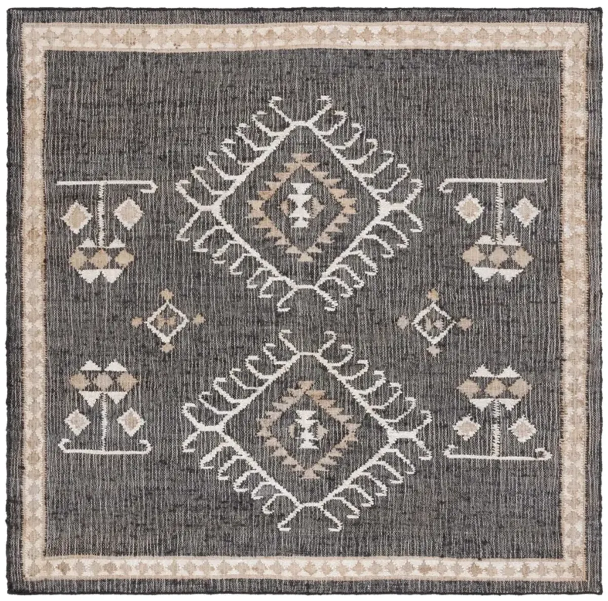 KILIM 762 BLACK  9' x 9' Square Square Rug