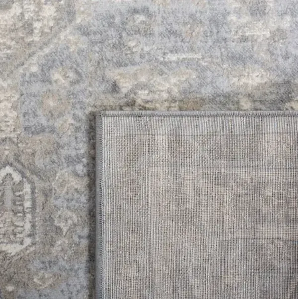 Brentwood 852 Grey / Beige 2' X 8' Runner Powerloomed Rug